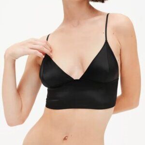Zara Silk Black Bra Top - Small